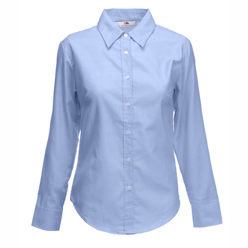 65002-LADY-FIT LONG SLEEVE OXFORD SHIRT